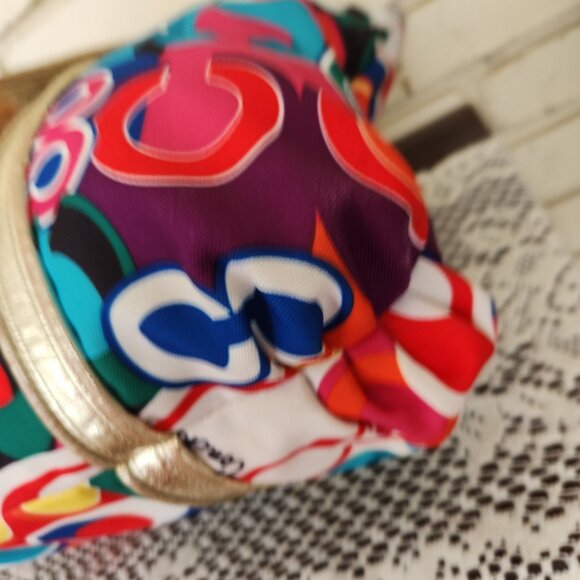 Vintage Coach Poppy Graffiti Pop Art Signature Tote Bag Purse - Picture 11 of 16